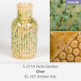 Herb Garden - S2714 over EL107 Glaze Combination Herb Garden - S2714 over EL107 Glaze Combination